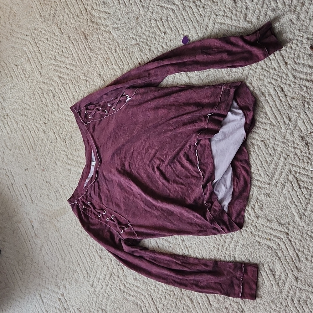 Winter shirt/long crop top